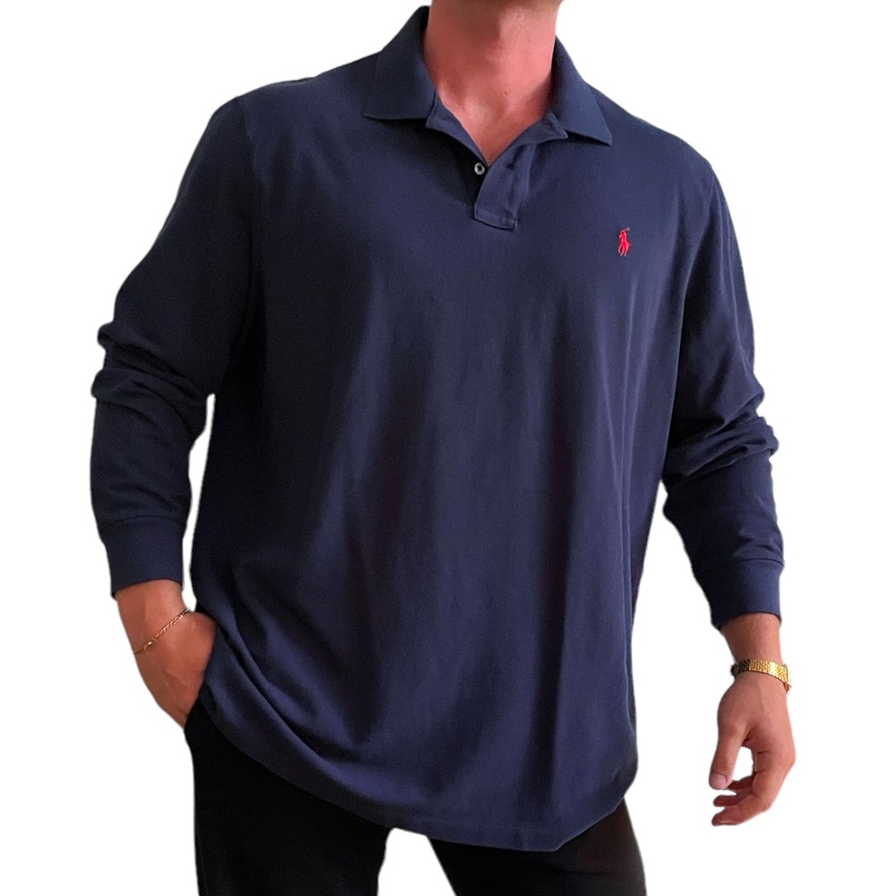 Long Sleeve Navy Ralph Lauren Polo